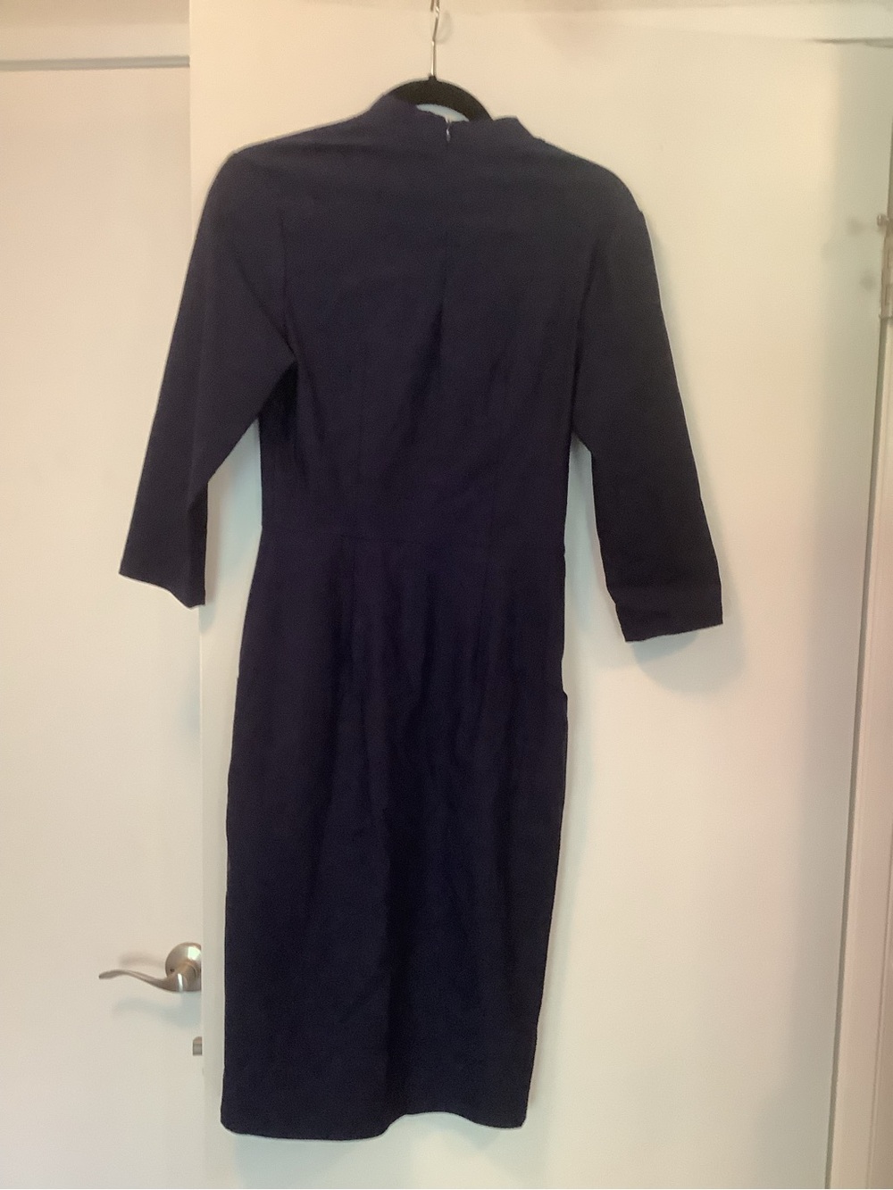 MUXXN Women's 1950s Vintage Tie Neck Formal Cocktail Dress with Pockets, M - Picture 2 of 5